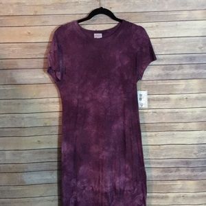 LuLaRoe BNWT Small Purple Tye Dye Maria Dress